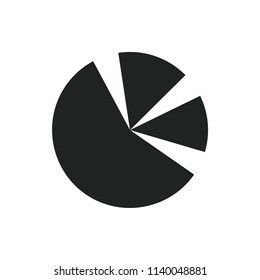 pie charts vector icon