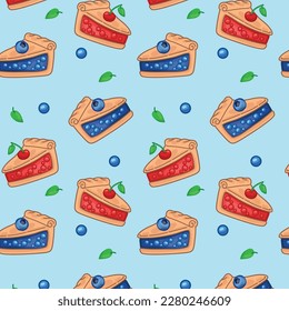 pie cherry blueberry pastry texture pattern wallpaper