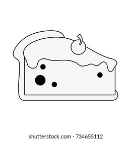 pie with cherry pastry icon image
