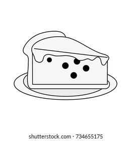 pie with cherry pastry icon image
