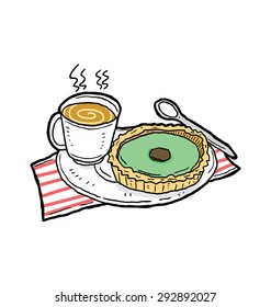 pie and coffee breakfast