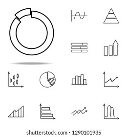pie diagram icon. Finance And Chart icons universal set for web and mobile