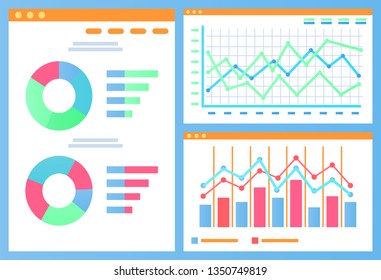 Pie Diagram Segments Vector Data Visual Stock Vector (Royalty Free ...