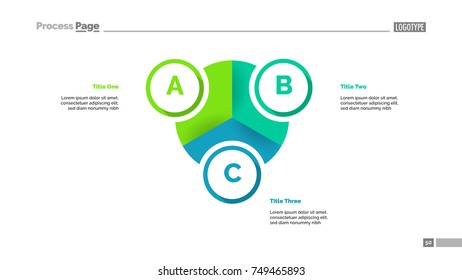Pie Diagram with Three Elements Template