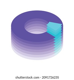 It is a Pie or Donut Graph that is best to use for your designs with charts and numbers.