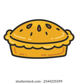 Pie Doodle Illustration - 02