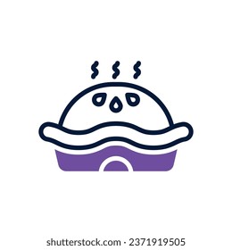 Pie duales Tonsymbol. Vektorsymbol für Ihre Website, Ihr Handy, Ihre Präsentation und Ihr Logo-Design.