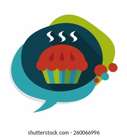 pie flat icon with long shadow,eps10