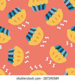 pie flat icon,eps10 seamless pattern background