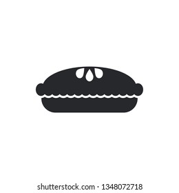 pie flat vector icon