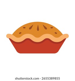 Ilustração de vetor plano de pizza em um plano de fundo branco