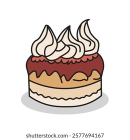 Pie Food Cake Ilustration Art by