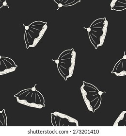 pie food doodle seamless pattern background