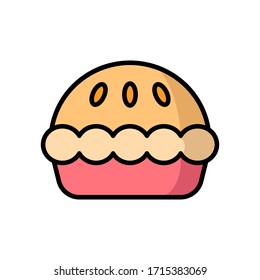 pie - food icon vector design template