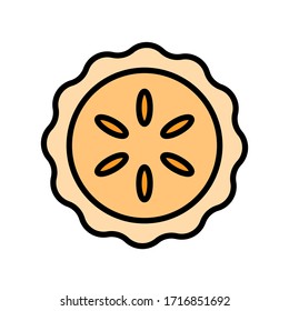pie - food icon vector design template