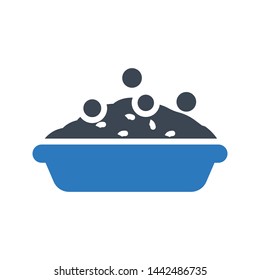 pie glyph color vector icon