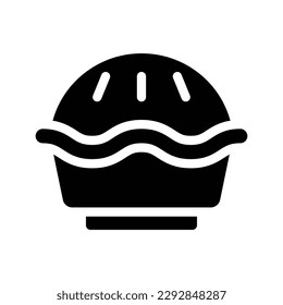Pie-Glyphe-Symbol, Vektorgrafik