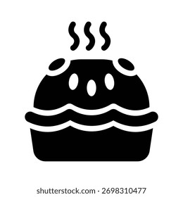 ícone de símbolo de pizza gráfico de vetor de ilustração. Elemento simples ilustração vetor gráfico, adequado para aplicativo, sites e apresentações isolados no fundo branco