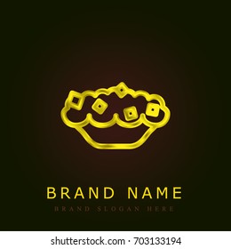 Pie golden metallic logo