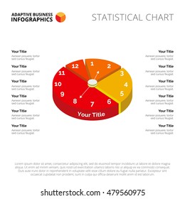 Pie Graph with Clock Template