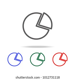 Pie graph icon. Element of finance multi colored icons for mobile concept and web apps. Thin line icon for website design and development, app development. Premium icon on white background