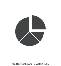 pie graph icon Flat logo set collection