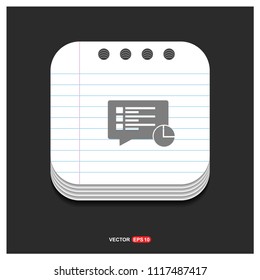 Pie graph icon - Free vector icon