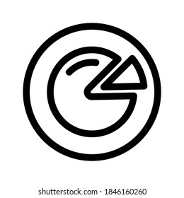 icono gráfico circular o logotipo símbolo de signo aislado ilustración vectorial - iconos vectoriales de estilo negro de alta calidad

