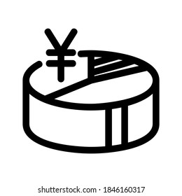 Symbol oder Logo für Pieypographen, einzelne Zeichen, Vektorgrafik - hochwertige Vektorsymbole in schwarzem Stil

