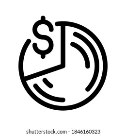 pie graph icon or logo isolated sign symbol vector illustration - high quality black style vector icons
