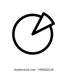 pie graph icon or logo isolated sign symbol vector illustration - high quality black style vector icons
