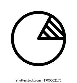 pie graph icon or logo isolated sign symbol vector illustration - high quality black style vector icons
