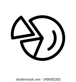 pie graph icon or logo isolated sign symbol vector illustration - high quality black style vector icons
