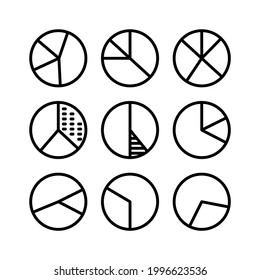pie graph icon or logo isolated sign symbol vector illustration - Collection of high quality black style vector icons
