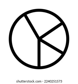 icono gráfico circular o logotipo símbolo de signo aislado ilustración vectorial - iconos vectoriales de estilo negro de alta calidad
