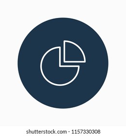pie graph icon vector