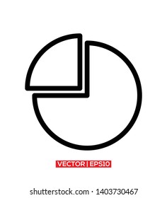 Pie Graph Icon Vector Illustration