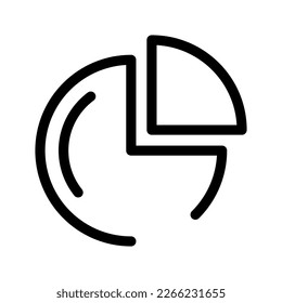 Pie Graph Icon Vector Symbol Design Illustration