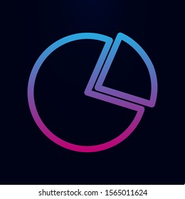 Pie graph nolan icon. Simple thin line, outline vector of finance icons for ui and ux, website or mobile application