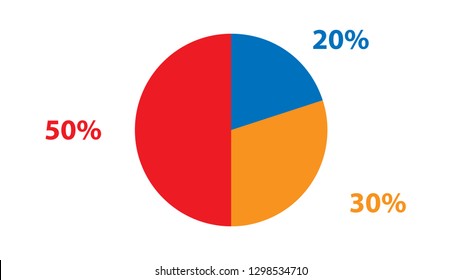 Pie Graph Vector Design. Empty Infographic Vector Template