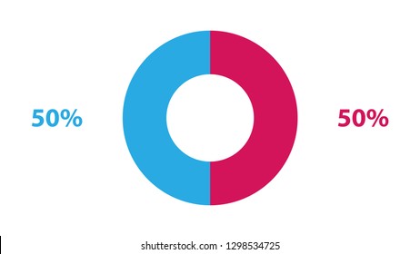 Pie graph vector design. Empty infographic vector template