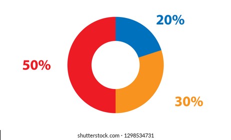 Pie Graph Vector Design. Empty Infographic Vector Template