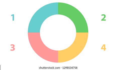 Pie graph vector design. Empty infographic vector template