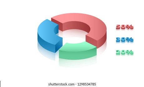 Pie Graph Vector Design. Empty Infographic Vector Template