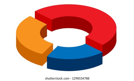 Pie Graph Vector Design. Empty Infographic Vector Template