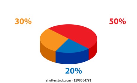 Pie Graph Vector Design. Empty Infographic Vector Template