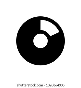 pie graph vector icon