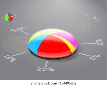 Pie graphic chart eps10