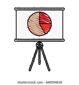 Pie graphic vector illustration