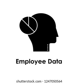pie, head, employee data icon. Element of business icon for mobile concept and web apps. Detailed pie, head, employee data icon can be used for web and mobile